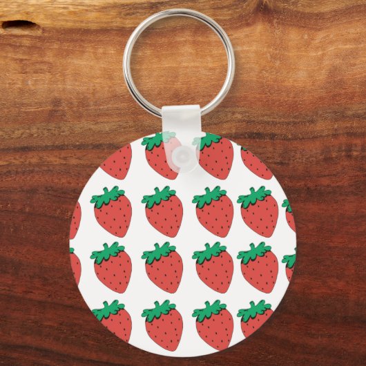 Strawberry Pattern Sleutelhanger (Achterkant)