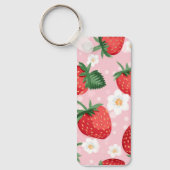 Strawberry Pattern Sleutelhanger Charm (Voorkant)
