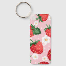 Strawberry Pattern Sleutelhanger Charm