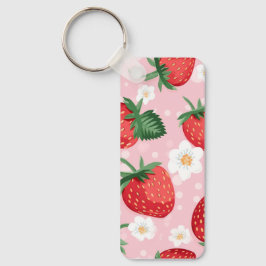 Strawberry Pattern Sleutelhanger Charm