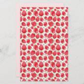 Strawberry Pattern Soap Packaging | Lijnpapier (Voorkant / Achterkant)
