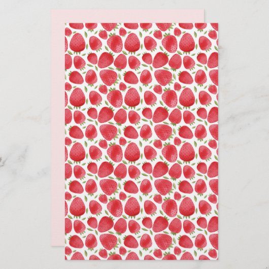 Strawberry Pattern Soap Packaging | Lijnpapier (Voorkant / Achterkant)