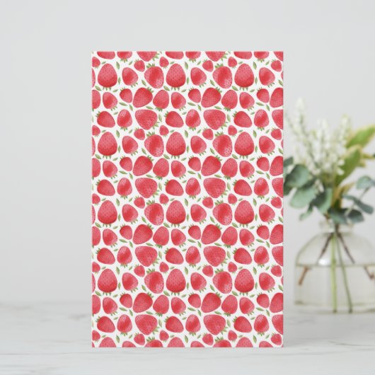 Strawberry Pattern Soap Packaging | Lijnpapier (Staand voorkant)