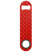 Strawberry Pattern Speed Flessenopener (Achterkant)