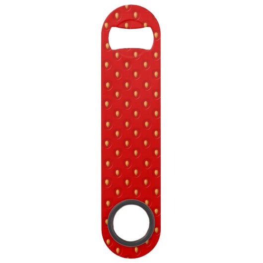 Strawberry Pattern Speed Flessenopener (Achterkant)