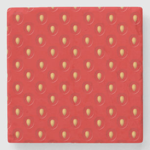 Strawberry Pattern Stenen Onderzetter