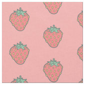Strawberry Pattern Stof (Close Up)
