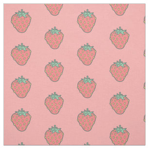 Strawberry Pattern Stof