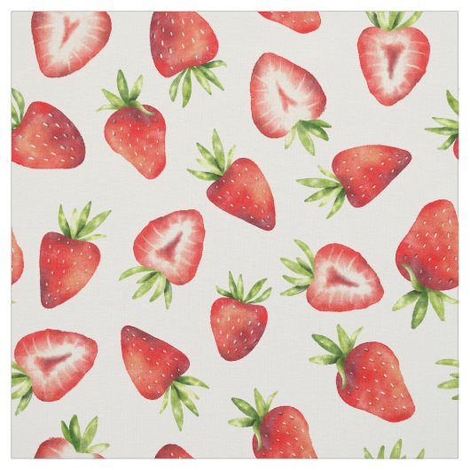 Strawberry Pattern Stof (Swatch)