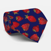 Strawberry Pattern Stropdas (Opgerold)