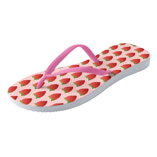 Strawberry Pattern Teenslippers (Schuin)