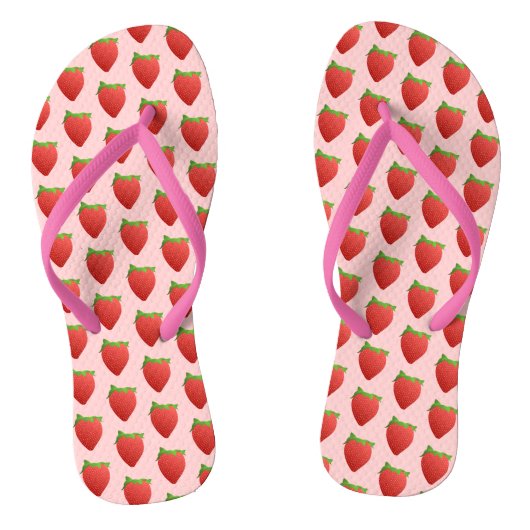 Strawberry Pattern Teenslippers (Voetbed)