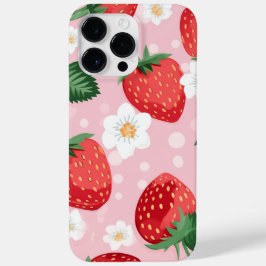 Strawberry Pattern Telefoonhoesje Case-Mate iPhone 14 Pro Max Hoesje