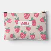 Strawberry Pencil Case with Name Etui (Achterkant)