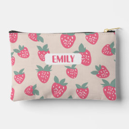 Strawberry Pencil Case with Name Etui