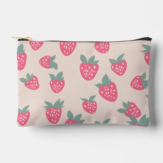 Strawberry Pencil Case with Name Etui (Voorkant)
