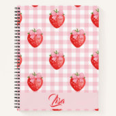 Strawberry Personalized Journal Notitieboek (Voorkant)