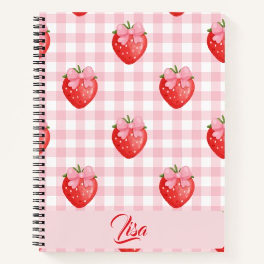Strawberry Personalized Journal Notitieboek (Voorkant)