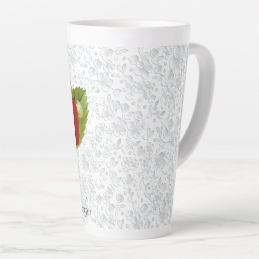 Strawberry Personalized Kitchen Tall Latte Mok (Rechterhoek)