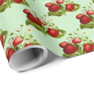 Strawberry Personalized Kitchen Tea Pot Cadeaupapier