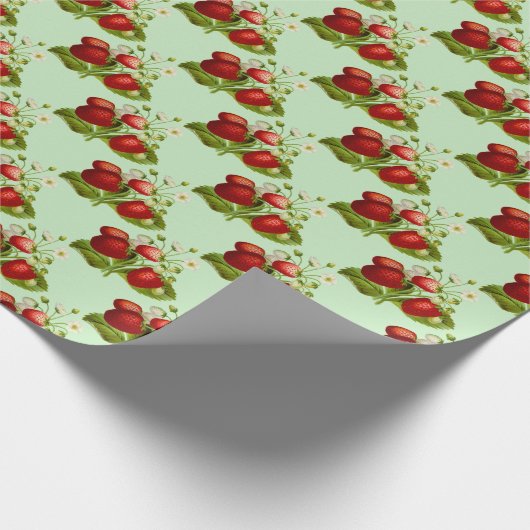 Strawberry Personalized Kitchen Tea Pot Cadeaupapier (Hoek)