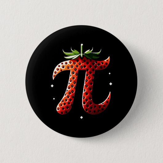 Strawberry Pi Dag Grappige Wiskunde Leraar Student Ronde Button 5,7 Cm (Voorkant)