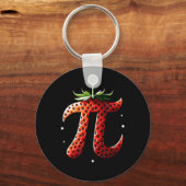 Strawberry Pi Dag Grappige Wiskunde Leraar Student Sleutelhanger (Voorkant)