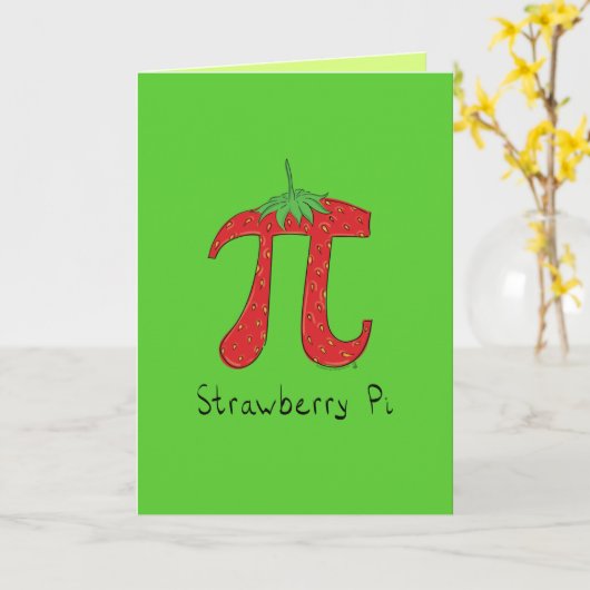 Strawberry Pi-Wenskaart Kaart (Gele Bloem)