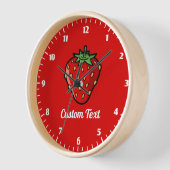 Strawberry Piccon Large Clock (Hoek)