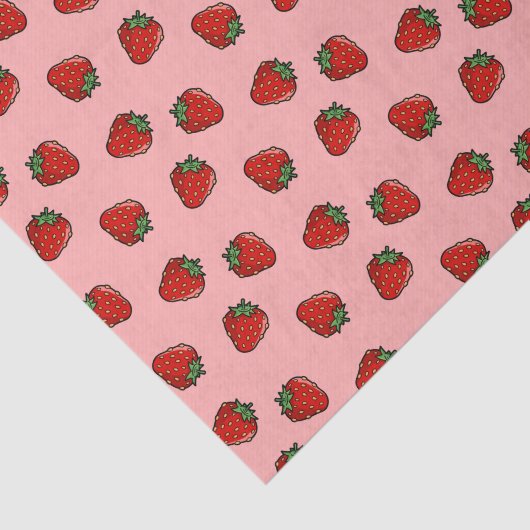 Strawberry Piccon Pattern-document Tissuepapier (Detail)