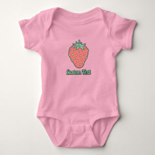 Strawberry-pictogram Romper