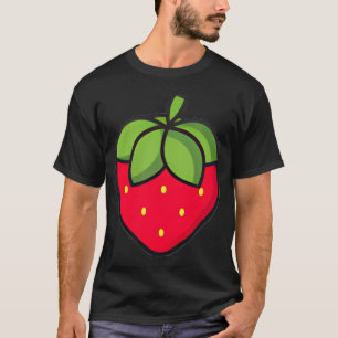 Strawberry-pictogram T-shirt