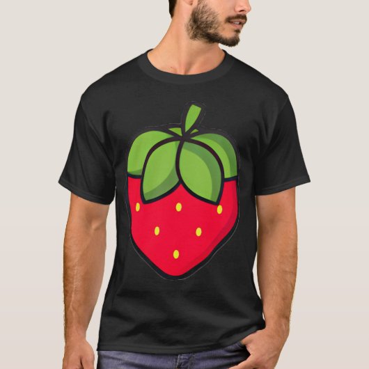 Strawberry-pictogram T-shirt (Voorkant)