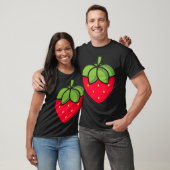 Strawberry-pictogram T-shirt (Unisex)