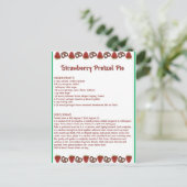 Strawberry Pie Briefkaart (Staand voorkant)