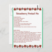 Strawberry Pie Briefkaart (Voorkant / Achterkant)