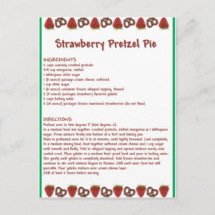 Strawberry Pie Briefkaart