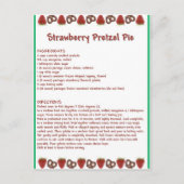 Strawberry Pie Briefkaart (Voorkant)