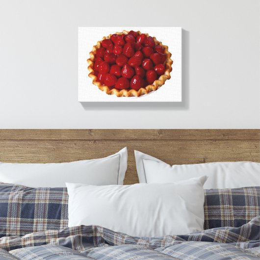 Strawberry Pie Canvas Afdruk (Insitu (Slaapkamer))