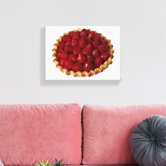Strawberry Pie Canvas Afdruk (Insitu (Woonkamer))