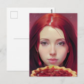 Strawberry Pie Goddess Briefkaart (Voorkant / Achterkant)