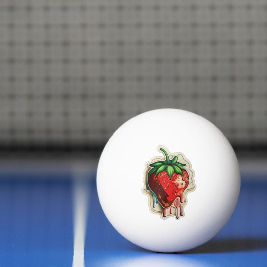 Strawberry Ping Pong Ball (Net)