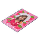 Strawberry Pink foto Notitieboek (Linkerzijde)
