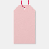 Strawberry Pink Girl Birthday Hartelijk dank Cadeaulabel (Achterkant)