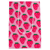 Strawberry Pink Graduation Party Medium Cadeauzakje (Achterkant)