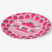 Strawberry Pink Graduation Party Papieren Bordje (Gekanteld)