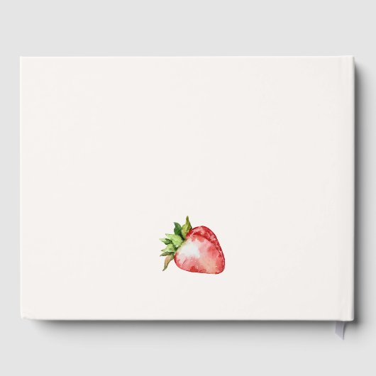 Strawberry Pink Margarita Cocktail Bruidsmeisjesfe Gastenboek (Achterkant)