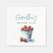 Strawberry Pint Baby shower Servet (Voorkant)