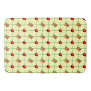 STRAWBERRY PLAID BADMAT
