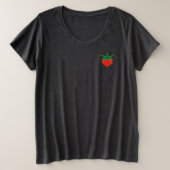 Strawberry Plus Size Women's T-Shirt (Design voorkant)